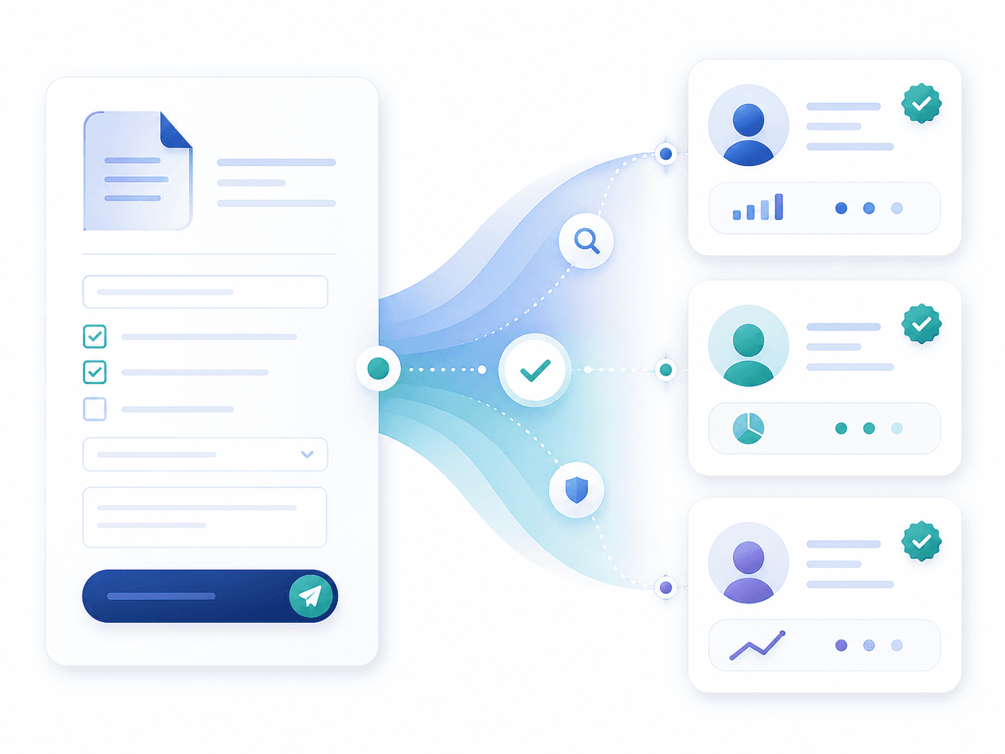 GrowthBrief marketplace preview showing a business brief and specialist matching
